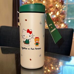 Starbucks 🎀 Hello Kitty | Limited Edition 12 oz. Tumbler - Cream and Green